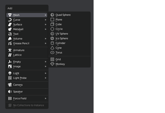 QuadSphereMenu